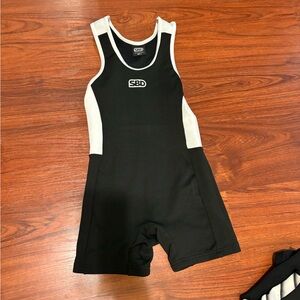 SBD mens Black and White Singlet